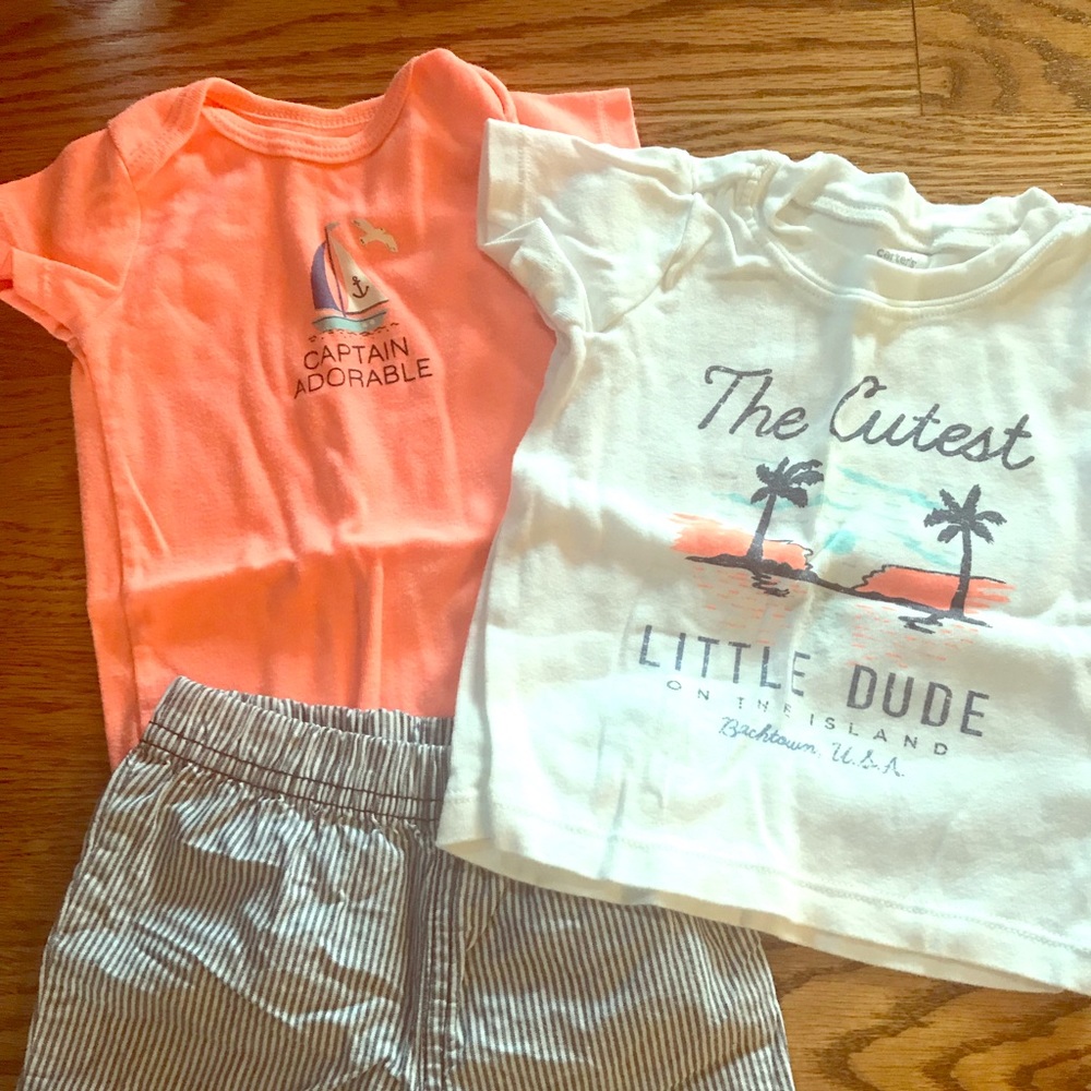 9 months summer boy outfit set